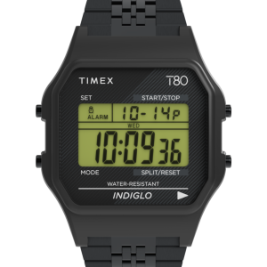 Timex T80 34mm Stainless Steel Bracelet Watch