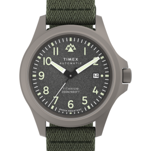 Expedition Field Post Titanium Automatic 41mm Recycled Fabric Strap Watch