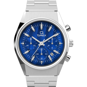 Q Timex Falcon Eye Chronograph 40mm Stainless Steel Bracelet Watch
