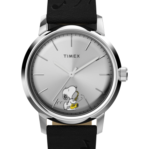Peanuts x Timex Marlin Automatic Saxophonist 40mm Leather Strap Watch