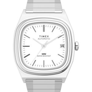 Timex Automatic 1983 E Line Reissue 34mm Stainless Steel Expansion Band Watch