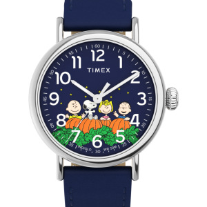 Peanuts x Timex Standard Pumpkin Patch 40mm Leather Strap Watch