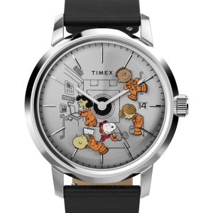 Peanuts x Timex Marlin Automatic Space 40mm Leather Strap Watch