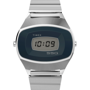 Q Timex 1975 SSQ Digital Reissue 38mm Stainless Steel Bracelet Watch