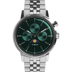 Marlin Moon Phase Multifunction 40mm Stainless Steel Bracelet Watch