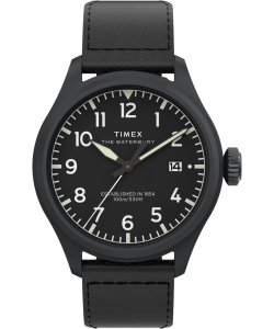 Waterbury Ace 41mm Leather Strap Watch