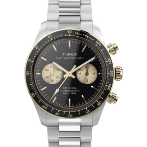 Waterbury Heritage Chronograph 39mm Stainless Steel Bracelet Watch