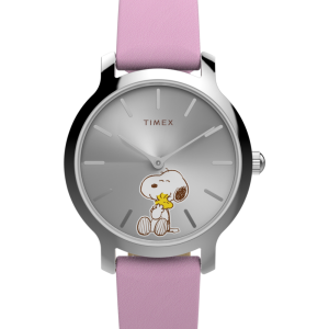 Peanuts x Timex Transcend Snoopy Hug 31mm Leather Strap Watch