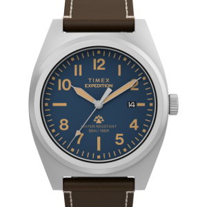 Expedition Capstone 39mm Eco-Friendly Leather Strap Watch