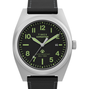 Expedition Capstone 39mm Eco-Friendly Leather Strap Watch