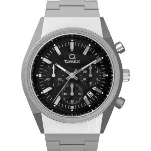 Q Timex® Falcon Eye Chronograph 40mm Stainless Steel Bracelet Watch
