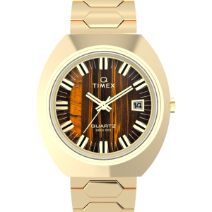 Q Timex 1972 Time Machine Reissue 39mm Stainless Steel Bracelet Watch
