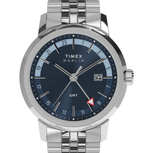 Marlin Quartz GMT 40mm Stainless Steel Bracelet Watch