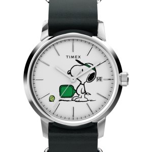 Peanuts  x Timex Marlin  Automatic Pickleball 40mm Leather Strap Watch