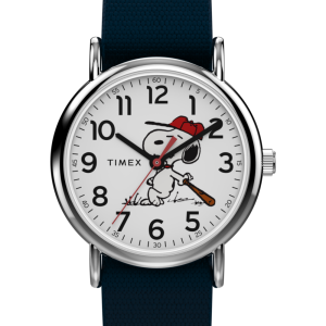 Peanuts x Timex Weekender Baseball 38mm Fabric Strap Watch