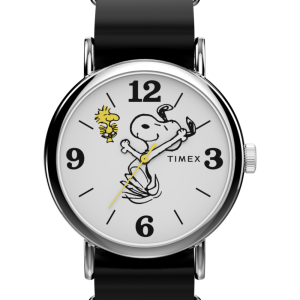 Peanuts  x Timex Weekender Snoopy  40mm Leather Strap Watch