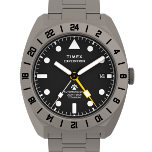 Expedition Pioneer Titanium Automatic GMT 41mm Titanium Bracelet Watch