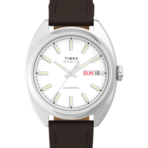 Marlin Draper Automatic 37mm Leather Strap Watch