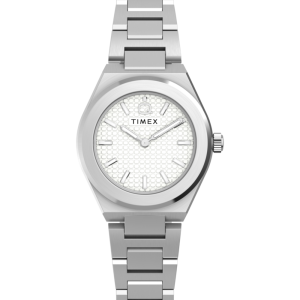Q Timex Continental Mini 24mm Stainless Steel Bracelet Watch