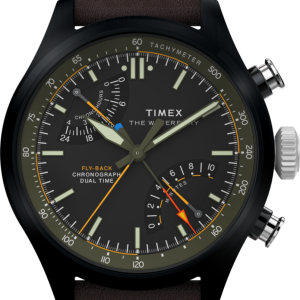 Waterbury Ace Fly-Back Chronograph 43mm Leather Strap Watch