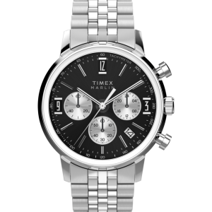 Marlin Quartz Chrono 40mm Stainless Steel Bracelet Watch
