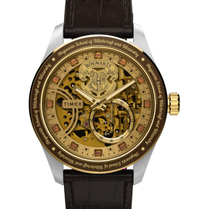 Harry Potter x Timex Waterbury Skeleton Automatic 39mm Leather Strap Watch