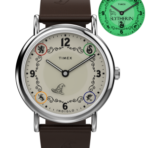 Harry Potter x Timex Weekender Slytherin House 38mm Leather Strap Watch