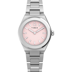 Q Timex Continental Mini 24mm Stainless Steel Bracelet Watch