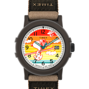 Peanuts x Timex Camper Ski 38mm Fabric Strap Watch
