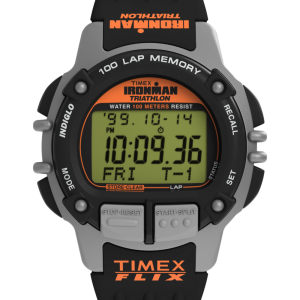 TIMEX IRONMAN Flix 100 Lap 42mm PU Strap Watch